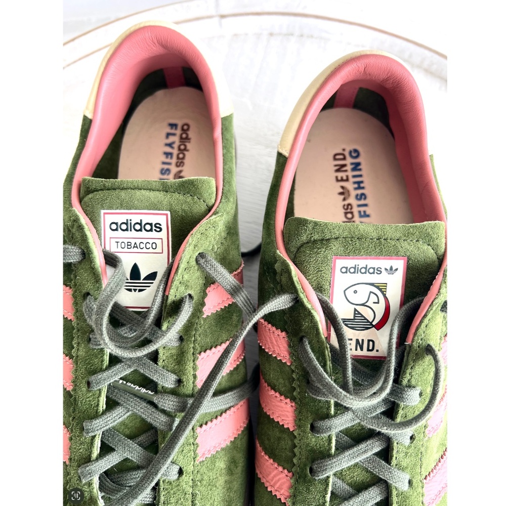 END. x ADIDAS Tobacco 'Fly Fishing' Sneakers in Pine/Gum - NWOB - 11 - Picture 10 of 12